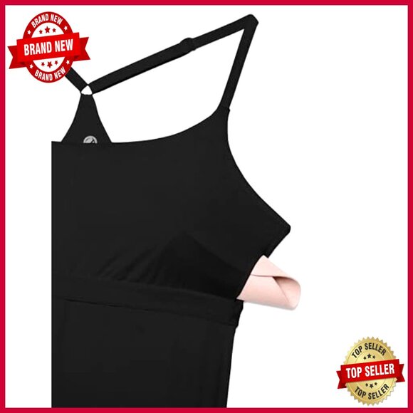 Lightweight Tennis Dress with Built-in Bra and Pockets, Adjustable Straps - Picture 6 of 6